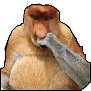 😒 emoji @TVstickers Monkey Telegram sticker 1 of 49