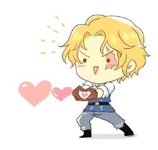 ❤ emoji Сабо-кун Telegram sticker 19 of 47