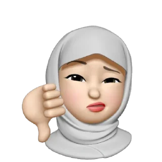 👎 emoji Muslima (insta: shimbayskie) Telegram sticker 19 of 38