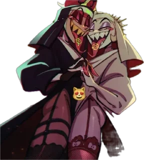 🔞 emoji cursed alastor’s face Telegram sticker 12 of 48