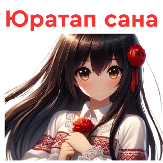 💙 emoji Chuvash Anime Here Telegram sticker 18 of 46