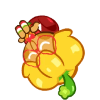 🫑 emoji Bell Pepper Cookie! Telegram sticker 20 of 73