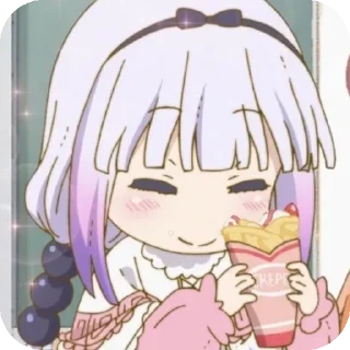 🐉 emoji ⋆☾⋆⁺₊дракон горничная Кобаяши ₊˚.⋆☾⋆ Telegram sticker 10 of 78