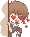 😍 emoji Centilia's boyfriend : Raei :: @line_stickers Telegram sticker 7 of 40