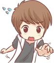 😨 emoji Centilia's boyfriend : Raei :: @line_stickers Telegram sticker 11 of 40