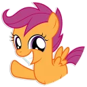 Sticker from Scootaloo | By @Egor418