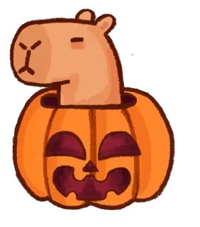 🎃 emoji капибарики Telegram sticker 6 of 6