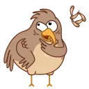 🤔 emoji Sharp-eyed Falcon Telegram sticker 19 of 20