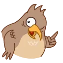😉 emoji Sharp-eyed Falcon Telegram sticker 14 of 20