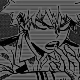 💥 emoji Bakugou💥. Telegram sticker 18 of 111
