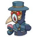 🔍 emoji Plague M. D. Telegram sticker 16 of 35