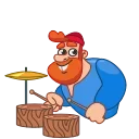 😱 emoji Дровосек (@TgSticker) Telegram sticker 19 of 20