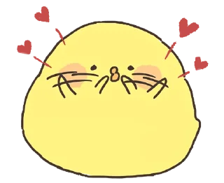 😘 emoji Loose Cute Chick @jp_stickers Telegram sticker 17 of 40