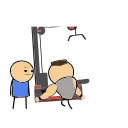 💪 emoji Cyanide & Happiness @TgSticker Telegram sticker 15 of 23