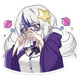 😭 emoji Астерия :: @stickroom Telegram sticker 11 of 48