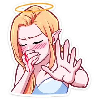 🤧 emoji Демон и Ангелица от @stickers_vk Telegram sticker 16 of 48