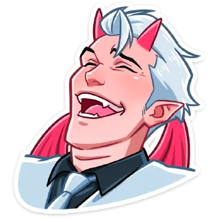 😂 emoji Демон и Ангелица :: @stickroom Telegram sticker 24 of 48