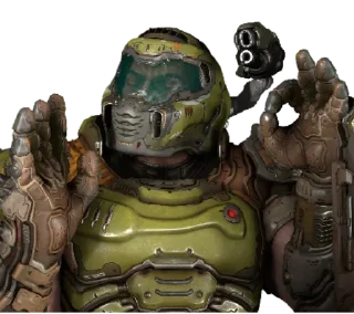 ⭐ emoji - doom slayer. Telegram sticker 20 of 62