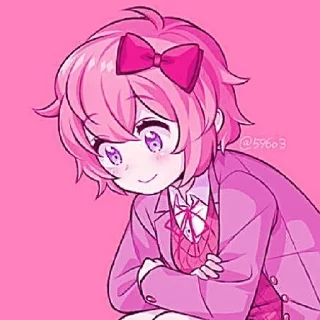 💕 emoji ~Sayori arts~ by @Raspberry_kitty Telegram sticker 19 of 40