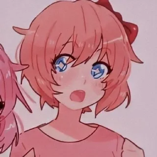 💕 emoji ~Sayori arts~ by @Raspberry_kitty Telegram sticker 15 of 40