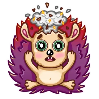 🤯 emoji Ёжик Telegram sticker 12 of 15