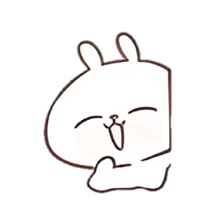 🤍 emoji ⌁ ꒰ ິ◞ ◟꒱ິ 1 маршмэллоу ෆ @hugswcots Telegram sticker 16 of 40