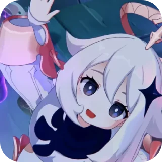🙋‍♀ emoji Паймон 😃 🥫 Telegram sticker 17 of 34