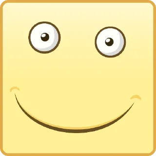 🙂 emoji Квадратные Смайлы Telegram sticker 1 of 26