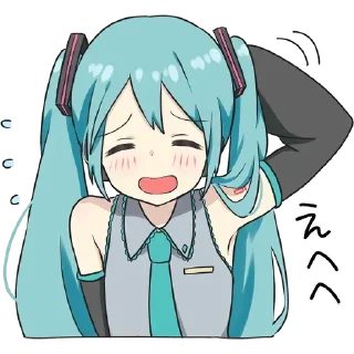 😅 emoji hatsune miku^^ Telegram sticker 14 of 23