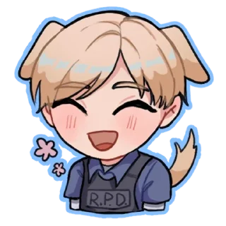 😊 emoji Resident Evil Cuties by Diakki Telegram sticker 22 of 33