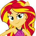 😝 emoji Human Sunset Shimmer Telegram sticker 8 of 40