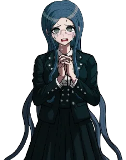😭 emoji 💙 Shirogane Tsumugi by @wanna_s_l_e_e_p 💙 Telegram sticker 20 of 120