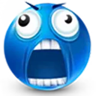 🤬 emoji Blue face for Illeina Telegram sticker 9 of 120