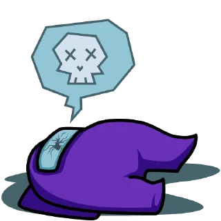 ☠️ emoji Among us @stickerdom Telegram sticker 15 of 24