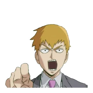 🤬 emoji Mob Psycho 100 Telegram sticker 23 of 32