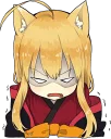 😡 emoji Little Fox Kitsune Telegram sticker 10 of 40