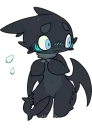 😳 emoji Black Shark Dragon Gau-Gau (@n_chronos) Telegram sticker 15 of 40