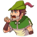 😠 emoji Robin Hood Telegram sticker 22 of 30