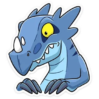😳 emoji Брозавр от @TgSticker Telegram sticker 5 of 49