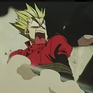😨 emoji Trigun!! Telegram sticker 11 of 109