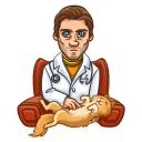 🐈 emoji Skeptical Doc Telegram sticker 13 of 36