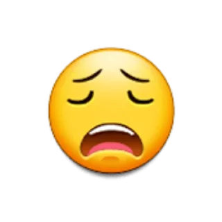 😩 emoji Samsung Emoji Telegram sticker 8 of 20