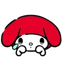 🥺 emoji @kotletovvemoji | HD Red Hood My Melody Telegram sticker 10 of 40