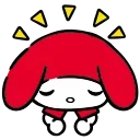 😞 emoji @kotletovvemoji | HD Red Hood My Melody Telegram sticker 6 of 40