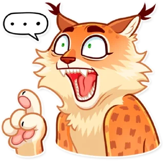 😦 emoji Lynx Telegram sticker 19 of 25