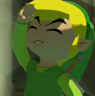 ☠ emoji Zelda Wind Waker Animated Telegram sticker 23 of 41