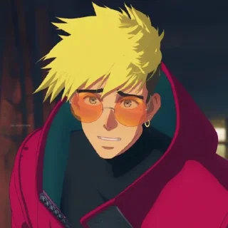😁 emoji ☆!Vash Stampede!♡ @Schmeebop Telegram sticker 18 of 86