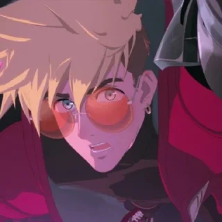 😧 emoji ☆!Vash Stampede!♡ @Schmeebop Telegram sticker 5 of 86