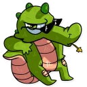 😎 emoji Alligator Harold Telegram sticker 9 of 25