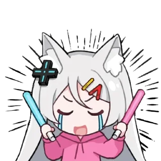 😭 emoji Мизуки @nyasticks Telegram sticker 16 of 17